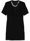 Barbara Bui Jewel Crepe Dress In Black
