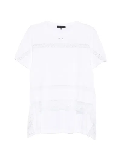 Barbara Bui Lace-trim T-shirt In White