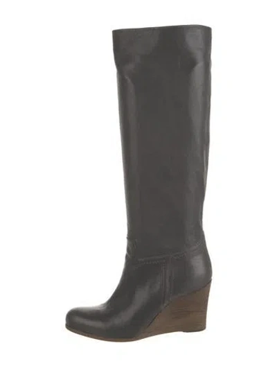 Pre-owned Barbara Bui Leather Boots In Gray