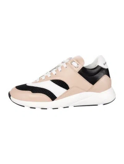 Pre-owned Barbara Bui Leather Colorblock Pattern Athletic Sneakers In Brown