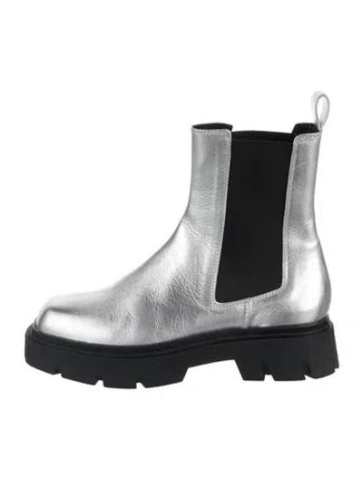 Pre-owned Barbara Bui Leather Colorblock Pattern Chelsea Boots