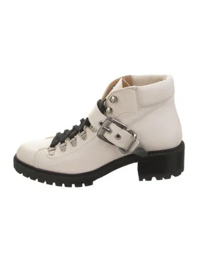 Pre-owned Barbara Bui Leather Hiking Boots In Neutrals