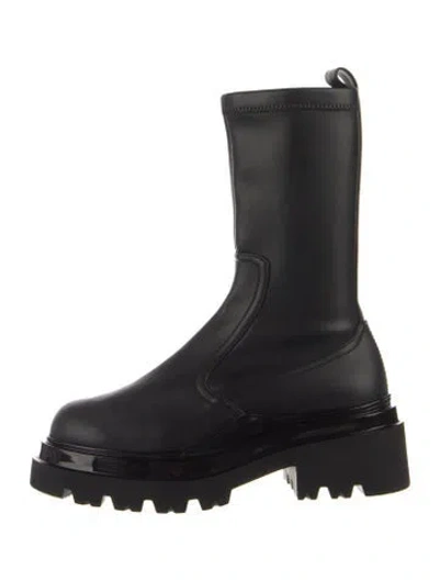 Pre-owned Barbara Bui Leather Moto Boots In Black