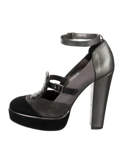 Pre-owned Barbara Bui Leather Pumps In Grey