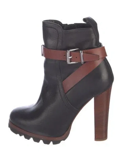 Pre-owned Barbara Bui Leather Rain Boots In Blue