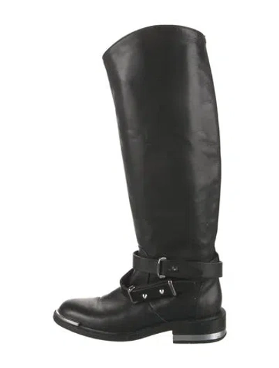 Pre-owned Barbara Bui Leather Riding Boots In Black