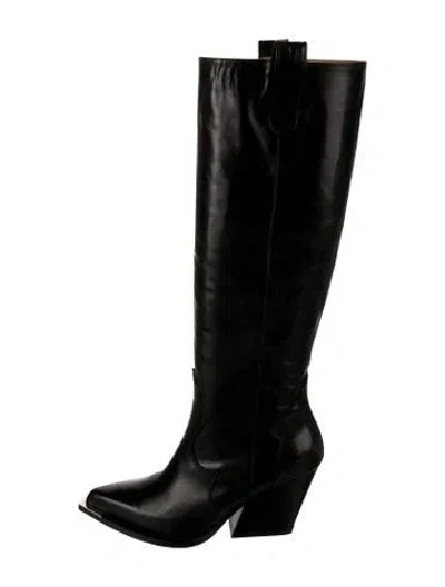 Pre-owned Barbara Bui Leather Riding Boots In Black