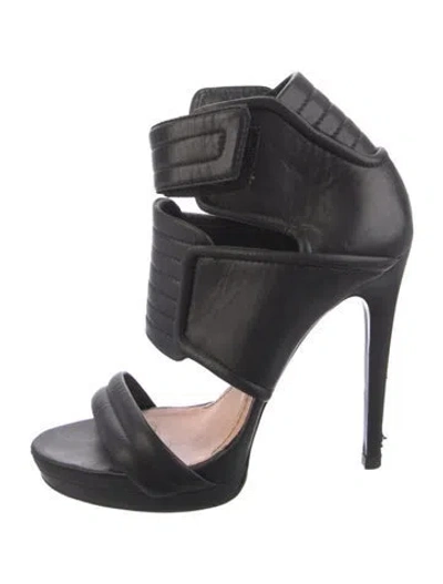 Pre-owned Barbara Bui Leather Sandals In Black