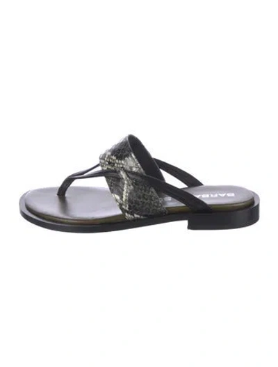 Pre-owned Barbara Bui Leather Sandals In Black