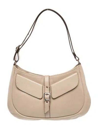 Pre-owned Barbara Bui Leather Shoulder Bag In Neutral
