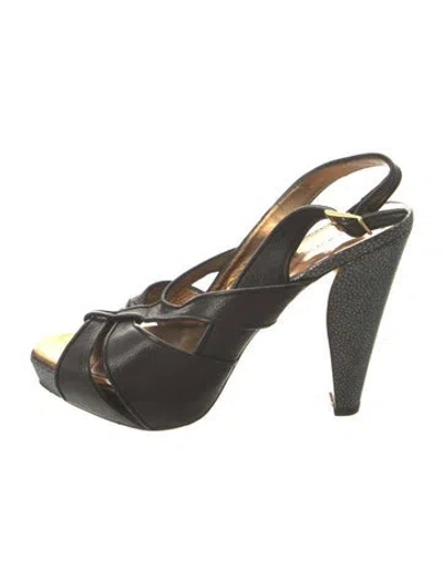 Pre-owned Barbara Bui Leather Slingback Pumps In Multi