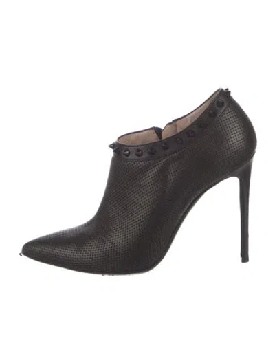 Pre-owned Barbara Bui Leather Studded Accents Boots In Black
