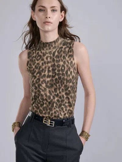 Barbara Bui Leopard-print Knit Tank Top