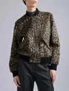 Barbara Bui Leopard-print Wool Jacket In Tan