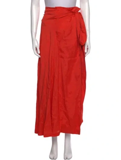 Pre-owned Barbara Bui Long Skirt In Orange