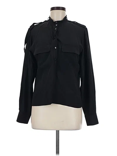 Pre-owned Barbara Bui Long Sleeve Blouse In Black