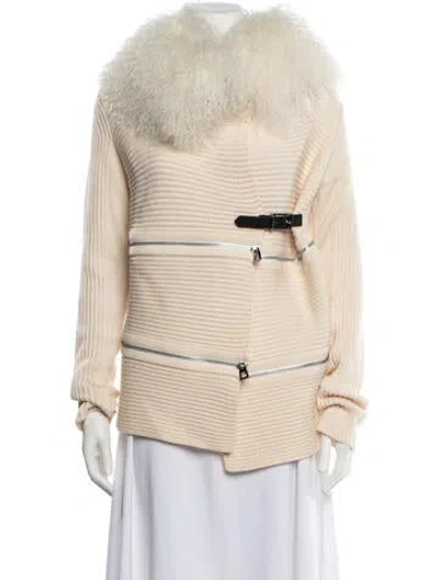 Pre-owned Barbara Bui Merino Wool Jacket In Neutrals