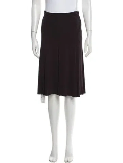 Pre-owned Barbara Bui Midi Length Skirt In Purple