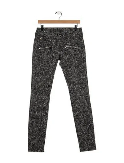 Pre-owned Barbara Bui Mid-rise Skinny Leg Jeans In Black