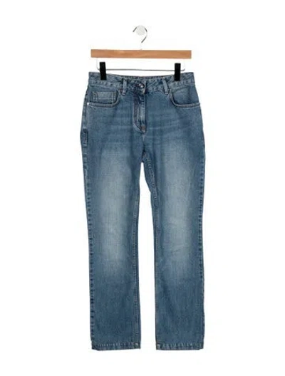 Pre-owned Barbara Bui Mid-rise Straight Leg Jeans In Blue