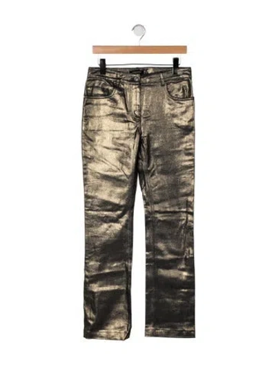 Pre-owned Barbara Bui Mid-rise Straight Leg Jeans In Multicolor