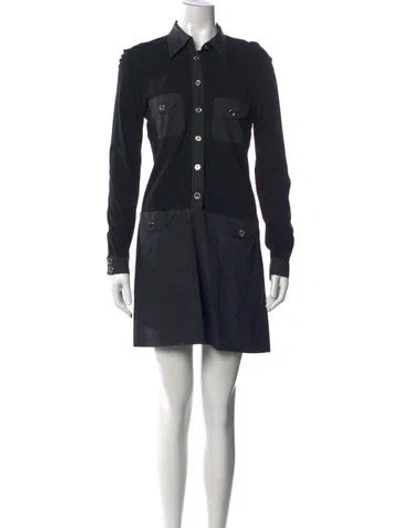 Pre-owned Barbara Bui Mini Dress In Black