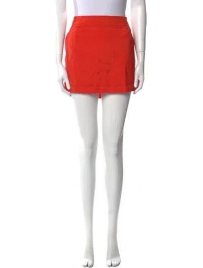 Pre-owned Barbara Bui Mini Skirt In Orange