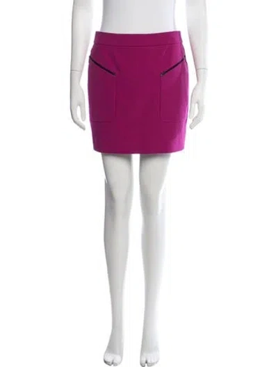 Pre-owned Barbara Bui Mini Skirt In Purple