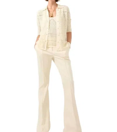 Barbara Bui Open Knit Cardigan In Off White In Neutral