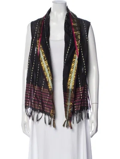 Pre-owned Barbara Bui Patterned Jacket In Black