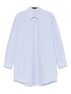 Barbara Bui Pinstriped Shirtdress In Blue