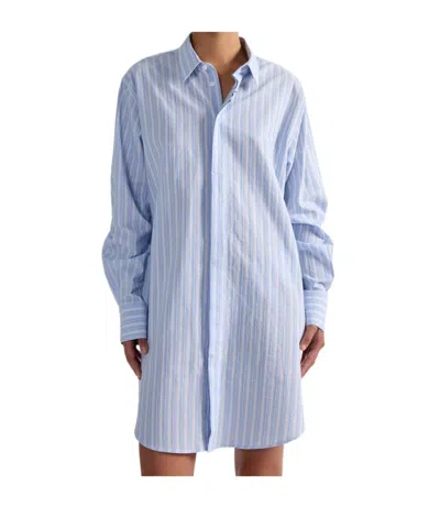 BARBARA BUI PINSTRIPED SHIRTDRESS