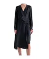 Barbara Bui Pinstriped Silk Dress In Blue