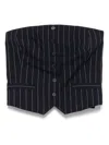 Barbara Bui Pinstriped Top In Blue