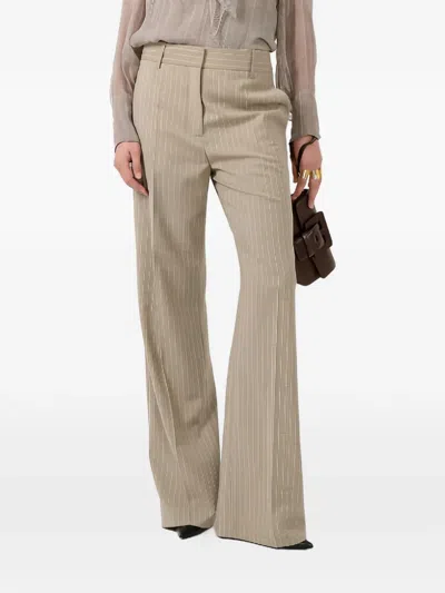 Barbara Bui Pinstripe-pattern Trousers In Gray