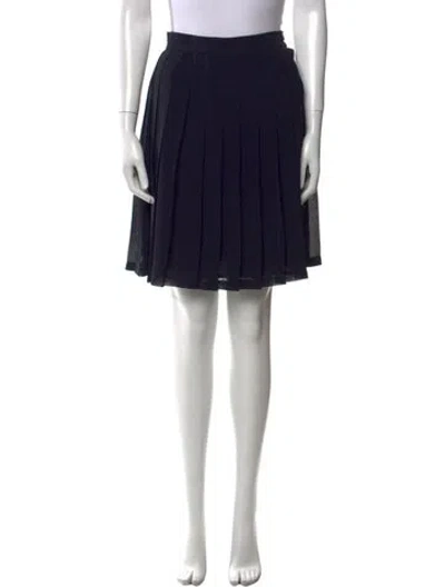 Pre-owned Barbara Bui Pleated Accents Knee-length Skirt In Black