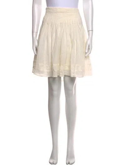 Pre-owned Barbara Bui Pleated Accents Knee-length Skirt In Neutrals