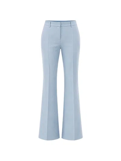 Barbara Bui Pressed-crease Flared Trousers In Blue