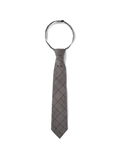 Barbara Bui Prince Of Wales Check Silk Tie In Multi