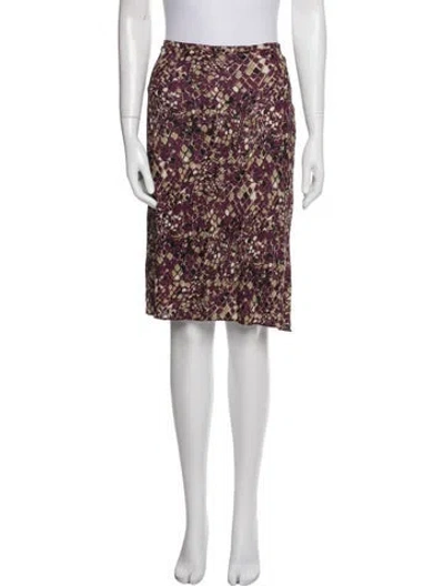 Pre-owned Barbara Bui Printed Knee-length Skirt In Purple