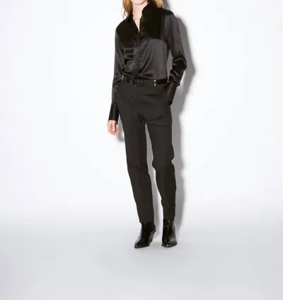 Barbara Bui Roxy Gabardine Trousers In Black