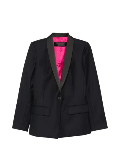 Barbara Bui Satin-lapel Blazer In Blue