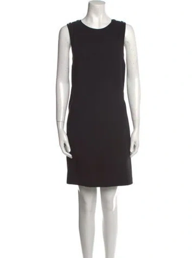 Pre-owned Barbara Bui Scoop Neck Mini Dress In Black