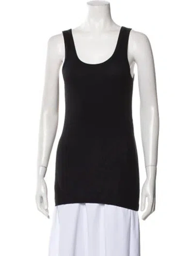 Pre-owned Barbara Bui Scoop Neck Sleeveless Top In Black