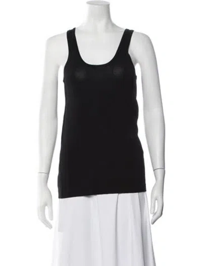 Pre-owned Barbara Bui Scoop Neck Sleeveless Top In Black