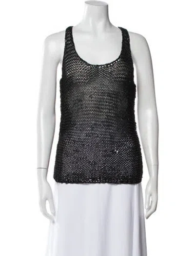 Pre-owned Barbara Bui Scoop Neck Sleeveless Top In Multi