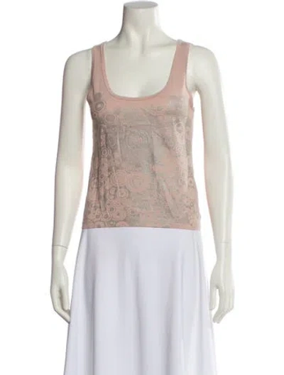 Pre-owned Barbara Bui Scoop Neck Sleeveless Top In Neutral