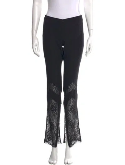Pre-owned Barbara Bui Silk Flared Pants In Black