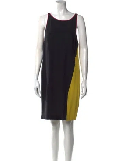 Pre-owned Barbara Bui Silk Knee-length Dress In Black