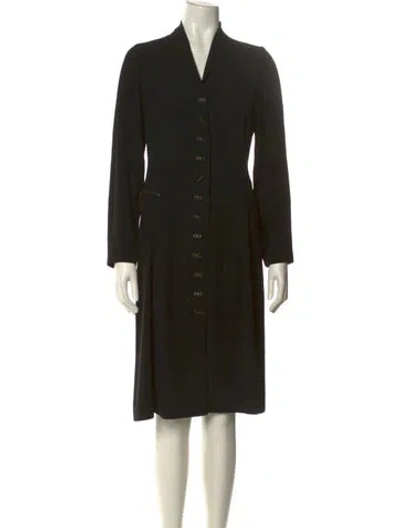 Pre-owned Barbara Bui Silk Knee-length Dress In Black